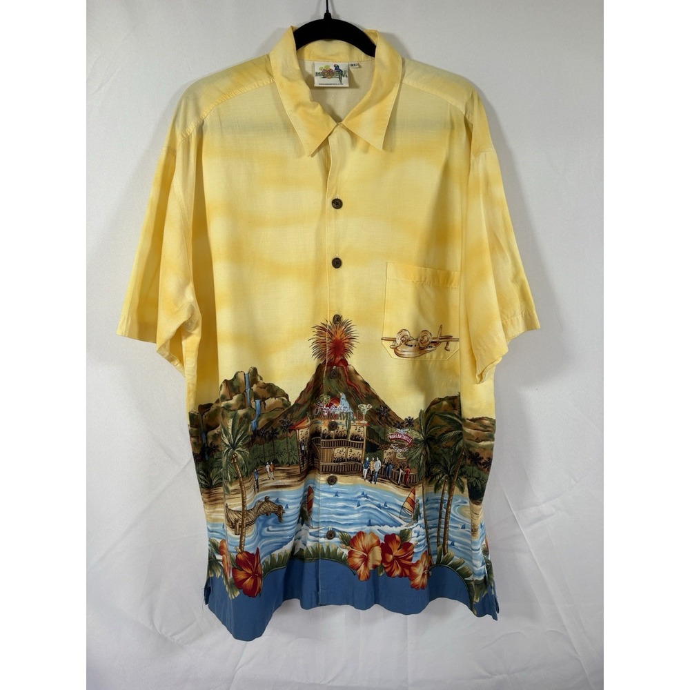 jimmy buffett hawaiian shirt size XL margaretiville button up short sleeves